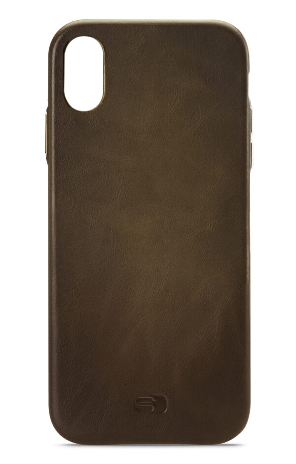 Senza Desire Leather Cover Apple Iphone Xs Max Burned Olive