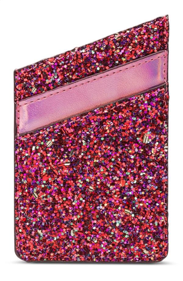 My Style Universal Sticky Card Pocket Pink Glitter