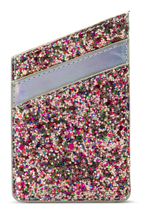 My Style Universal Sticky Card Pocket Silver Glitter