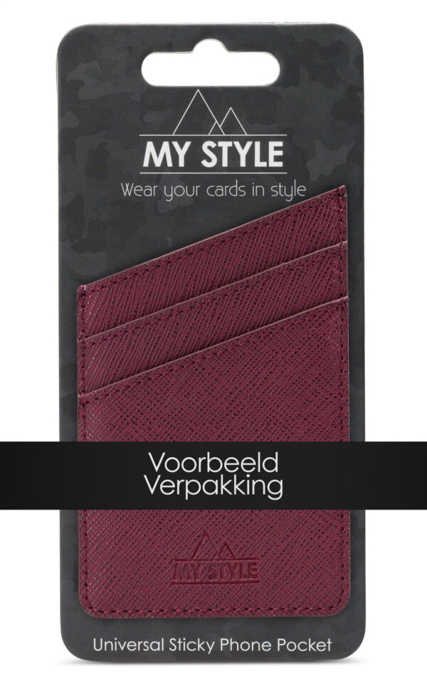 My Style Universal Sticky Card Pocket Grainy Teal - Afbeelding 3