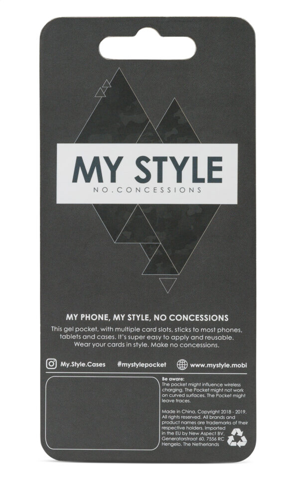 My Style Universal Sticky Card Pocket Grainy Teal - Afbeelding 4