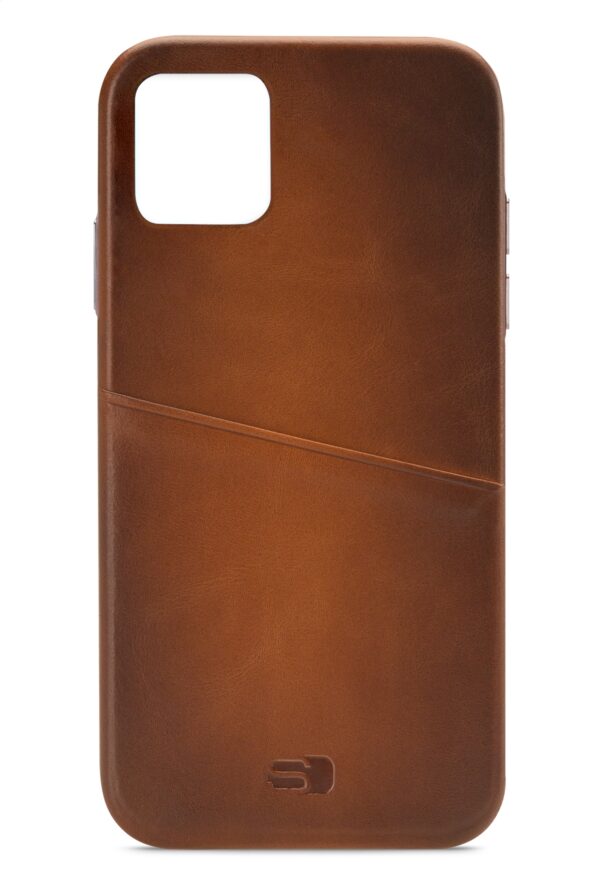 Senza Desire Leather Cover With Card Slot Apple Iphone 11 Burned Cognac