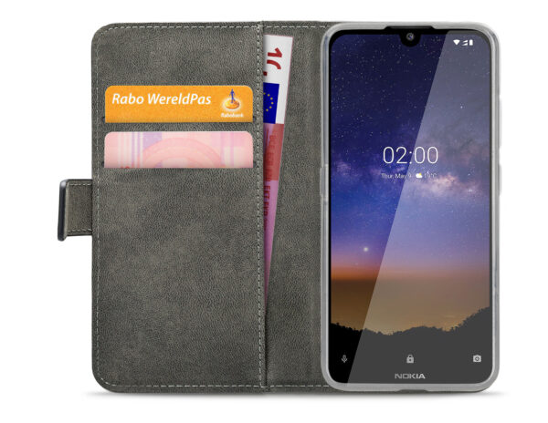 Mobilize Classic Gelly Wallet Book Case Nokia 2.2 Black - Afbeelding 3