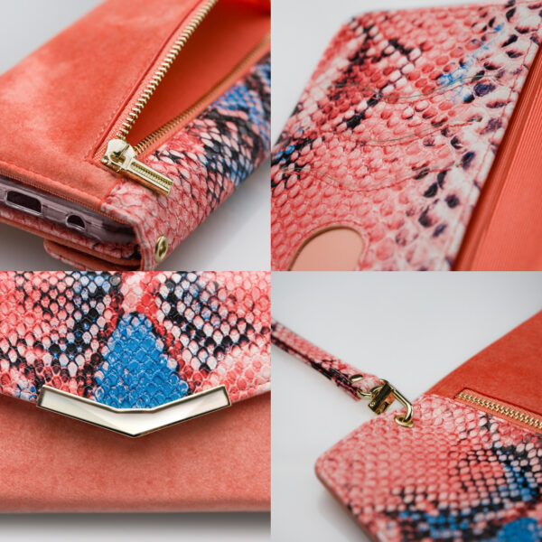 Mobilize 2In1 Gelly Velvet Clutch For Samsung Galaxy S10 Coral Snake - Afbeelding 7