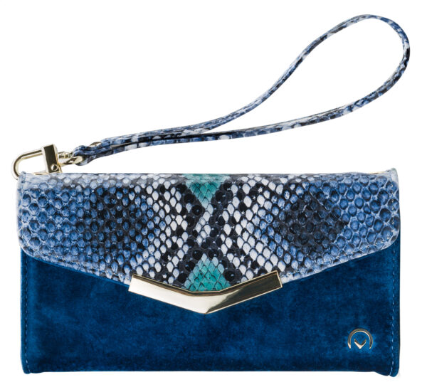 Mobilize 2In1 Gelly Velvet Clutch For Samsung Galaxy A40 Royal Blue Snake
