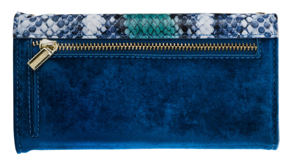 Mobilize 2In1 Gelly Velvet Clutch For Samsung Galaxy A40 Royal Blue Snake - Afbeelding 2