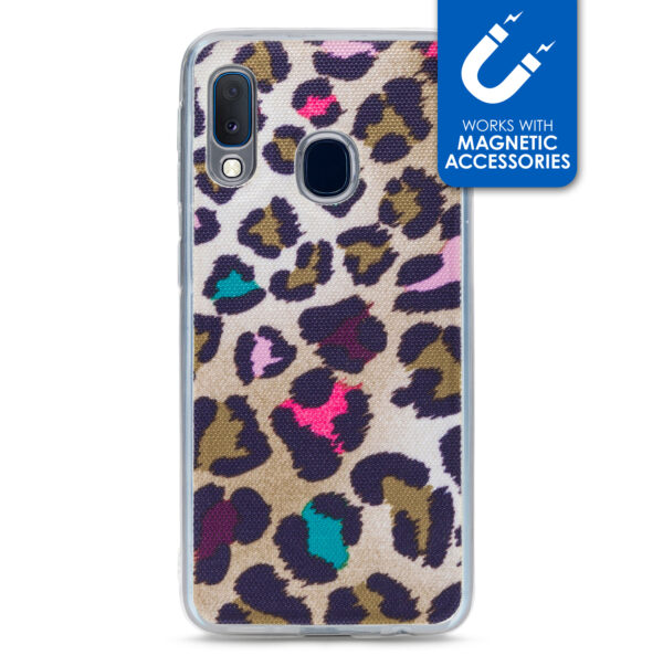 My Style Magneta Case For Samsung Galaxy A20E Colorful Leopard