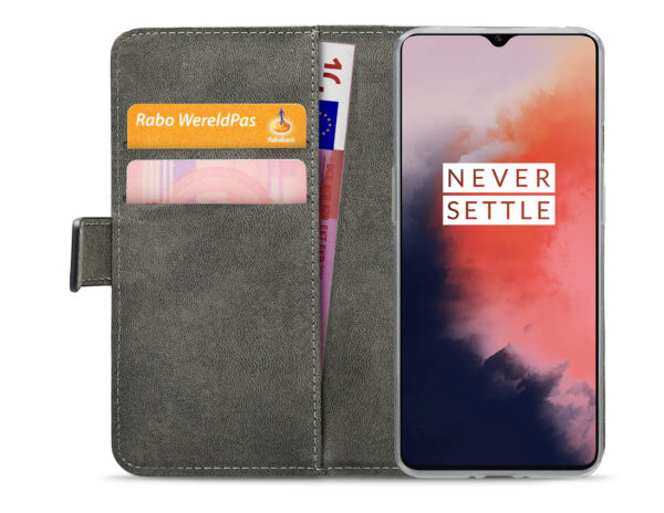 Mobilize Classic Gelly Wallet Book Case Oneplus 7T Black - Afbeelding 3