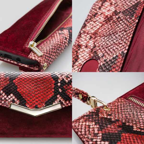 Mobilize 2In1 Gelly Velvet Clutch For Apple Iphone 6 Plus/6S Plus/7 Plus/8 Plus Red Snake - Afbeelding 7