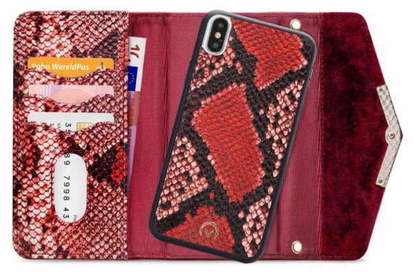 Mobilize 2In1 Gelly Velvet Clutch For Apple Iphone X/Xs Red Snake - Afbeelding 4