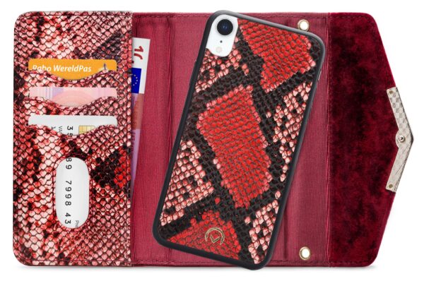Mobilize 2In1 Gelly Velvet Clutch For Apple Iphone Xr Red Snake - Afbeelding 4