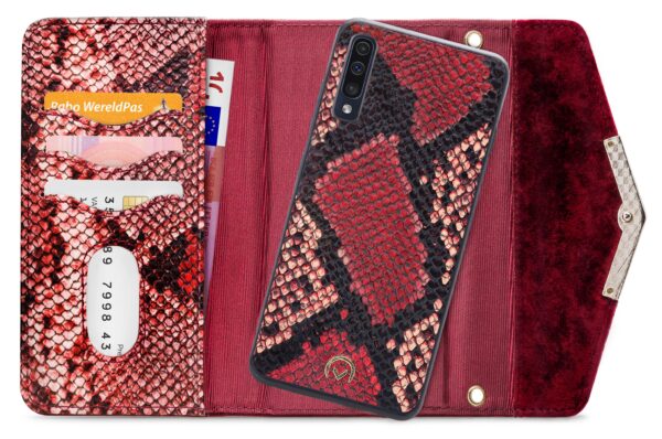 Mobilize 2In1 Gelly Velvet Clutch For Samsung Galaxy A30S/A50 Red Snake - Afbeelding 4