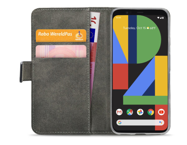 Mobilize Classic Gelly Wallet Book Case Google Pixel 4 Black - Afbeelding 3