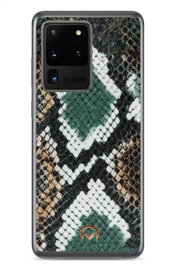 Mobilize 2In1 Gelly Velvet Clutch For Samsung Galaxy S20 Ultra/S20 Ultra 5G Green Snake - Afbeelding 6