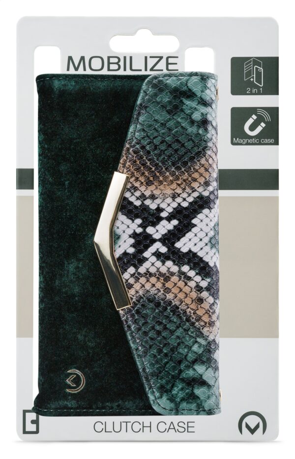 Mobilize 2In1 Gelly Velvet Clutch For Samsung Galaxy S20 Ultra/S20 Ultra 5G Green Snake - Afbeelding 8