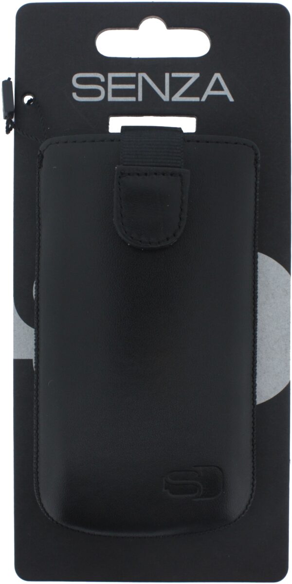 Senza Leather Slide Case Black Size L