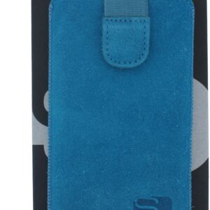 Senza Suede Slide Case Deep Turquoise Size M