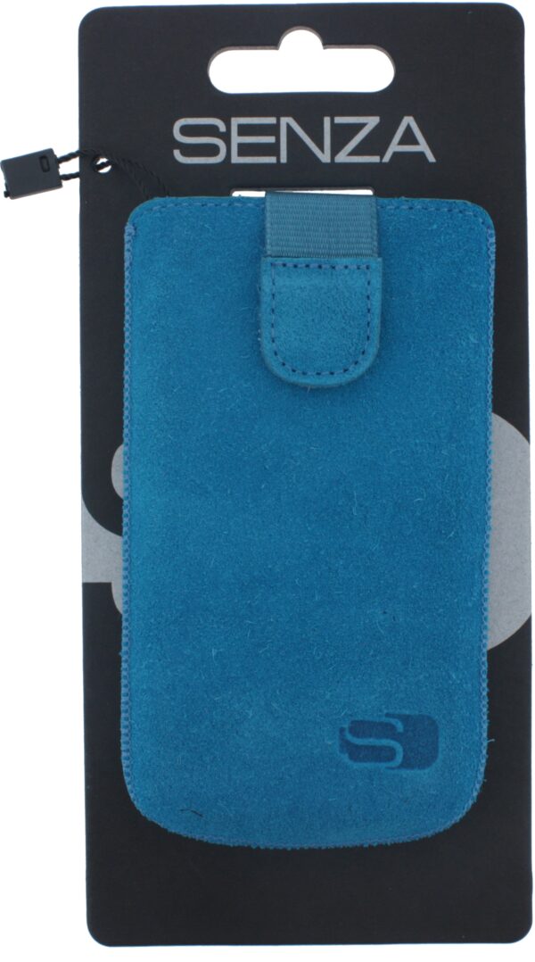 Senza Suede Slide Case Deep Turquoise Size M