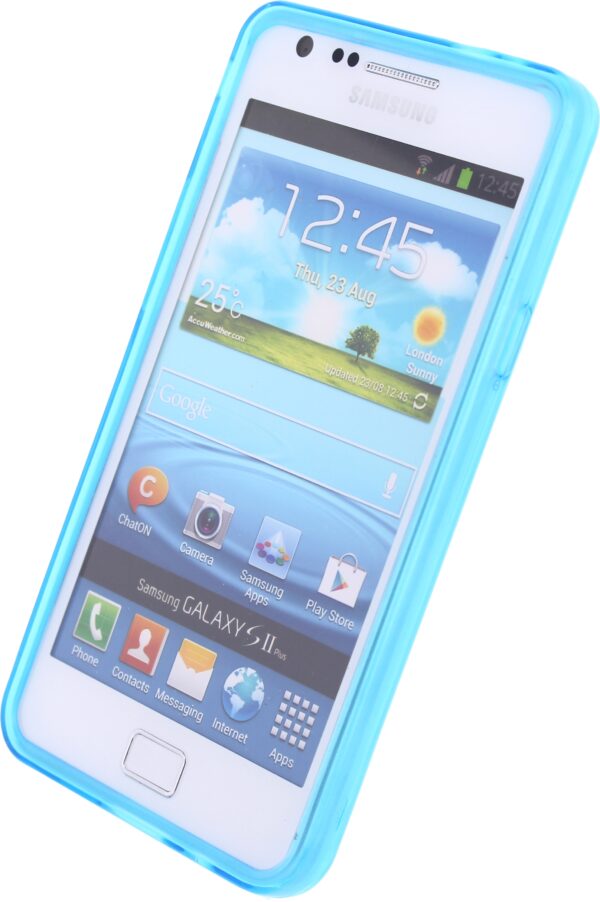 Mobilize Gelly Case Samsung Galaxy Sii I9100 Transparent Turquoise - Afbeelding 2