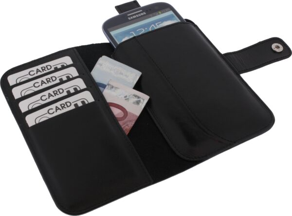 Senza Leather Wallet Slide Case Black Size Xxl - Afbeelding 4