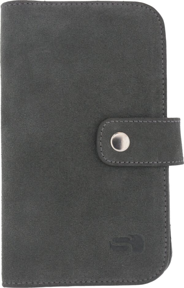 Senza Suede Wallet Slide Case Warm Grey Size Xxl