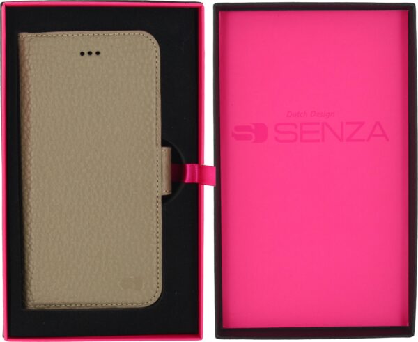Senza Exquisite Leather Wallet Apple Iphone 6/6S Desert Taupe - Afbeelding 4