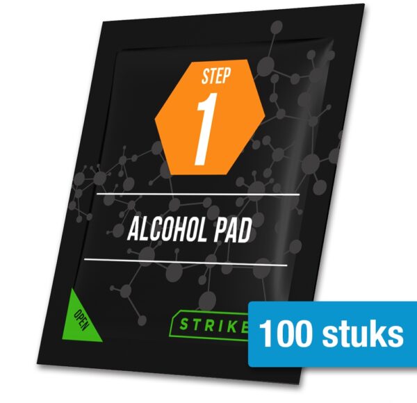 Striker Coating Alcohol Desinfectie Cleaning Doekjes 100 Stuks (Per Stuk Verpakt)