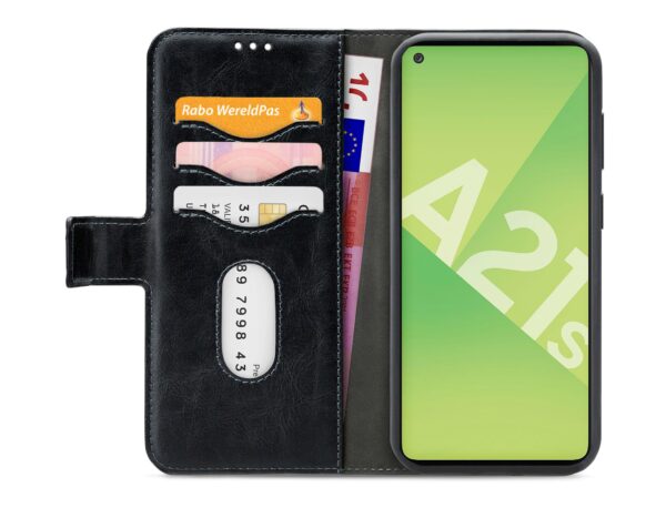 Mobilize 2In1 Gelly Wallet Case Samsung Galaxy A21S Black - Afbeelding 3