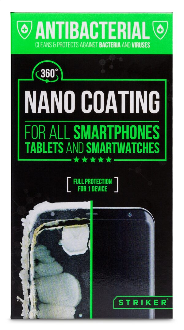 Striker Coating Antibacterial Nano Coating Voor O.a. Smartphone En Tablets