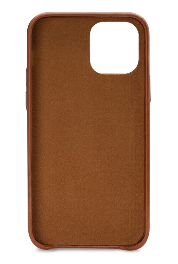 Senza Desire Leather Cover With Card Slot Apple Iphone 12 Mini Burned Cognac - Afbeelding 2