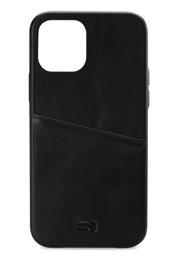 Senza Pure Leather Cover With Card Slot Apple Iphone 12/12 Pro Deep Black