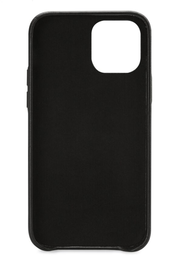 Senza Pure Leather Cover With Card Slot Apple Iphone 12/12 Pro Deep Black - Afbeelding 2