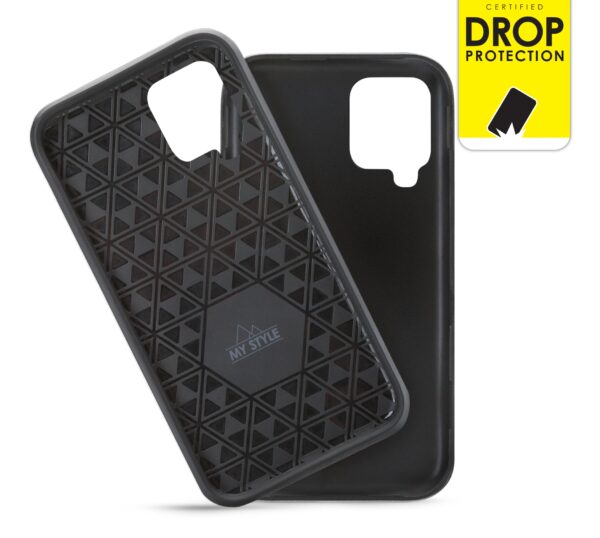 My Style Tough Case For Samsung Galaxy A12/M12 Black - Afbeelding 2