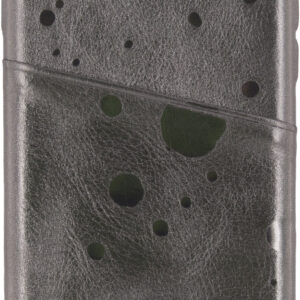 Senza Glam Leather Cover With Card Slot Apple Iphone 7/8/Se (2020/2022) Metallic Grey