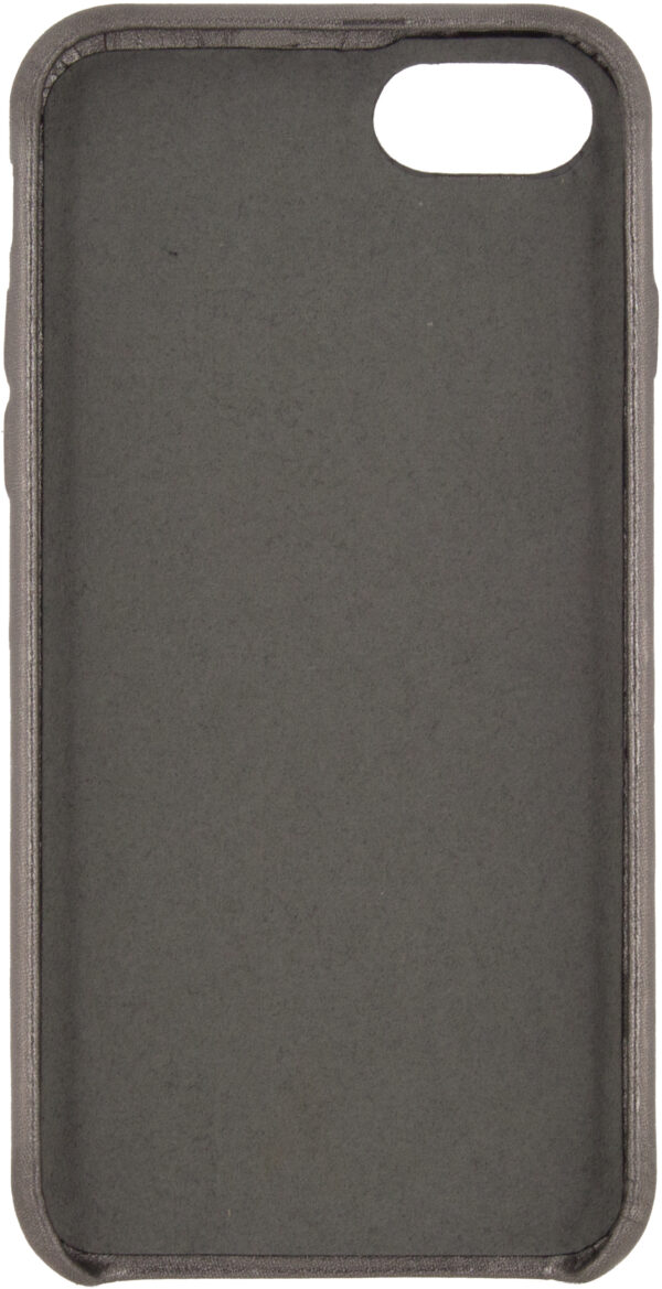 Senza Glam Leather Cover With Card Slot Apple Iphone 7/8/Se (2020/2022) Metallic Grey - Afbeelding 2