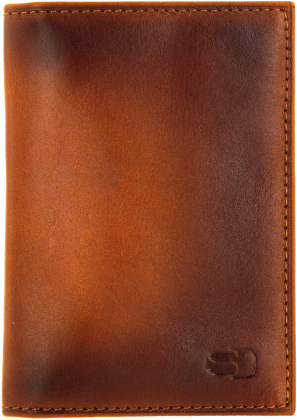 Senza Desire Leather Card Holder Burned Cognac