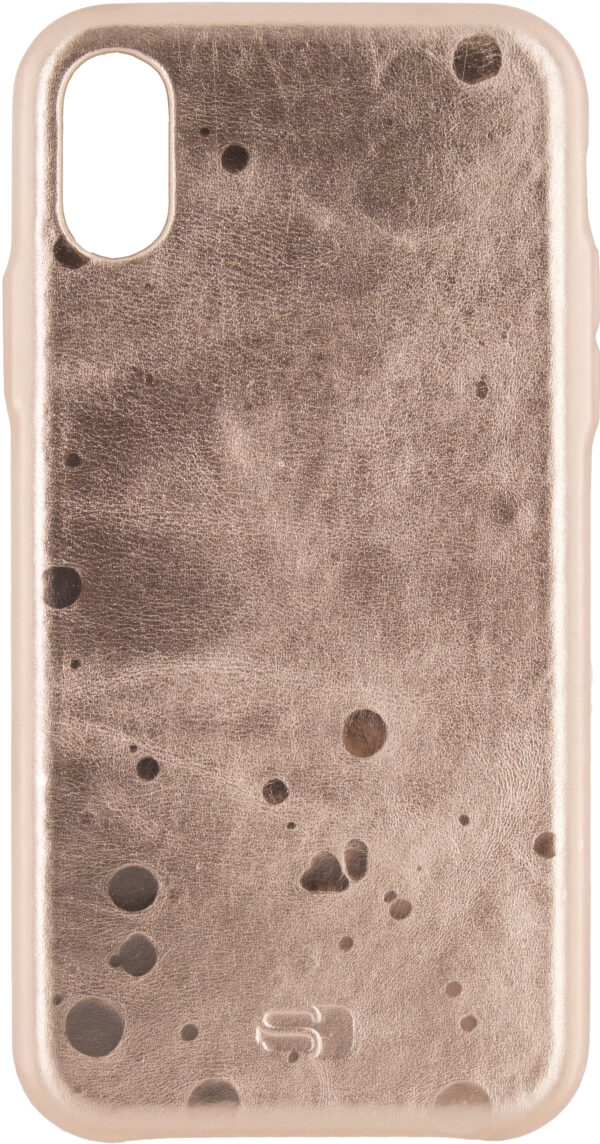 Senza Glam Leather Cover Apple Iphone X/Xs Metallic Rosé