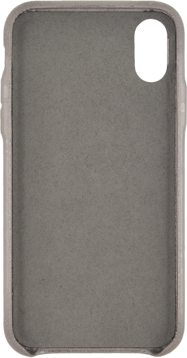 Senza Glam Leather Cover Apple Iphone X/Xs Metallic Grey - Afbeelding 2