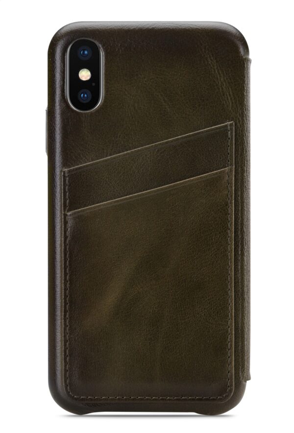 Senza Desire Skinny Leather Wallet Apple Iphone X/Xs Burned Olive - Afbeelding 2