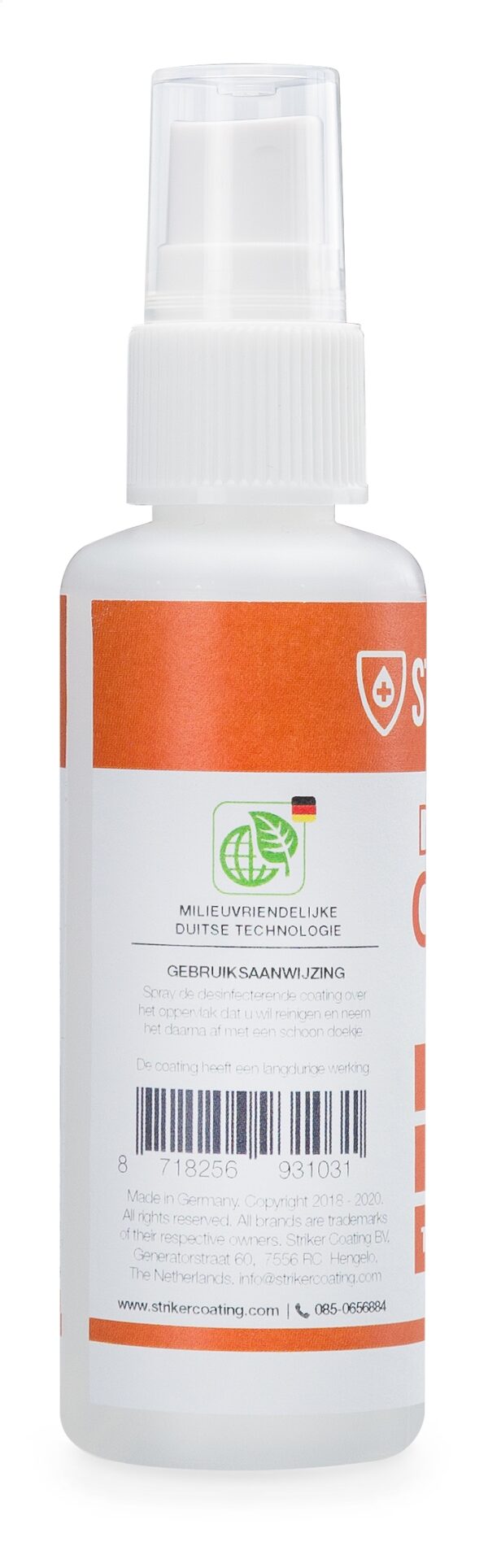 Striker Coating Desinfectie Coating Voor O.a. Smartphone, Tablet, Laptop, Toetsenbord 50Ml (>90Pct Alcohol) - Afbeelding 2