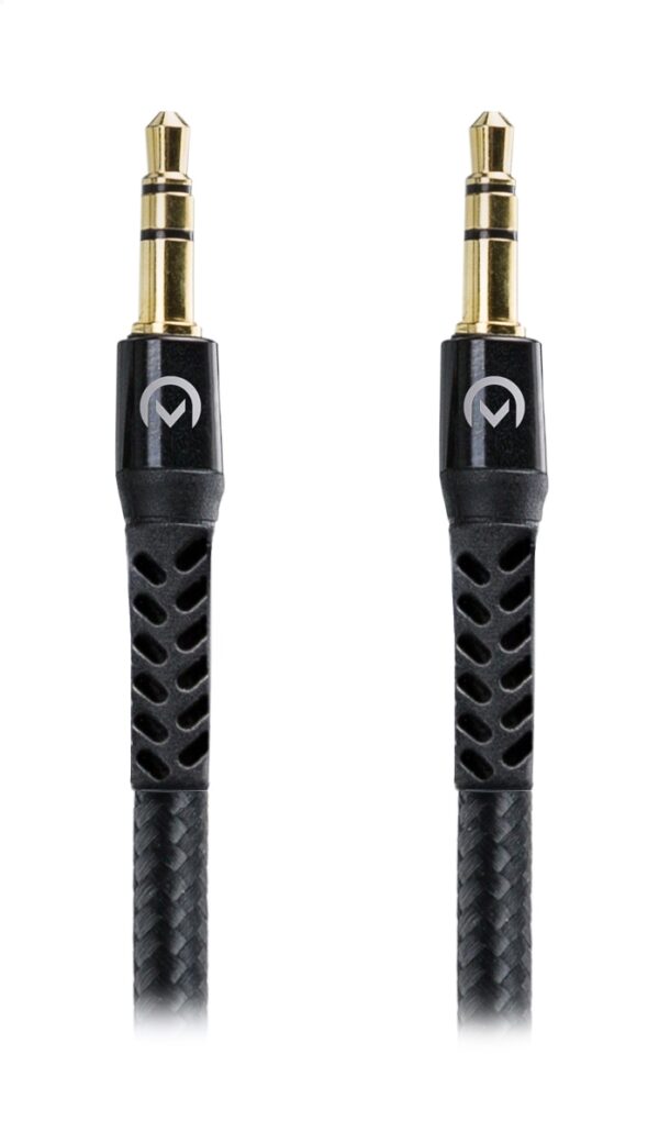 Mobilize Strong Nylon Aux Cable 1.5M Black