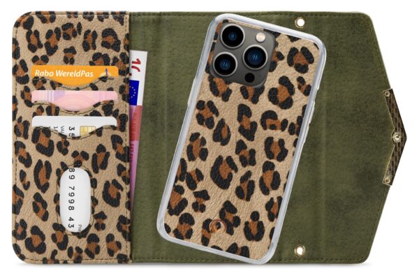 Mobilize 2In1 Gelly Clutch For Apple Iphone 13 Pro Green Leopard - Afbeelding 4
