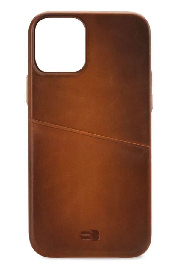 Senza Desire Leather Cover With Card Slot Apple Iphone 13 Mini Burned Cognac