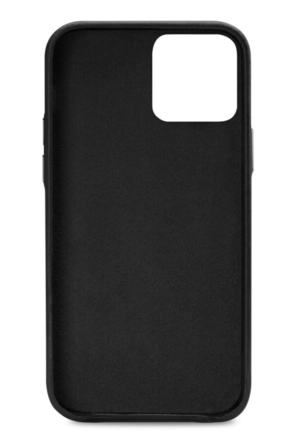 Senza Pure Leather Cover With Card Slot Apple Iphone 13 Pro Max Deep Black - Afbeelding 2