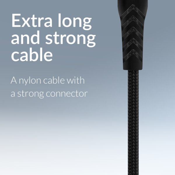Mobilize Strong Nylon Cable Usb-C To Usb-C 2M. 100W Black - Afbeelding 5