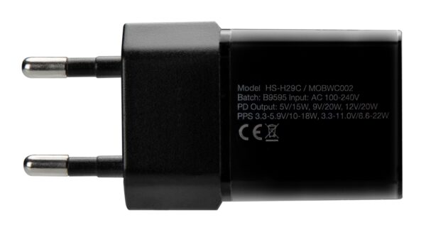 Mobilize Wall Charger Usb-C 20W With Pd/Pps Black - Afbeelding 5