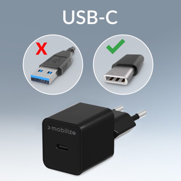Mobilize Wall Charger Usb-C 20W With Pd/Pps Black - Afbeelding 6