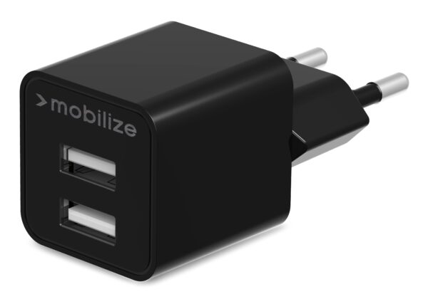 Mobilize Wall Charger 2X Usb 24W Black