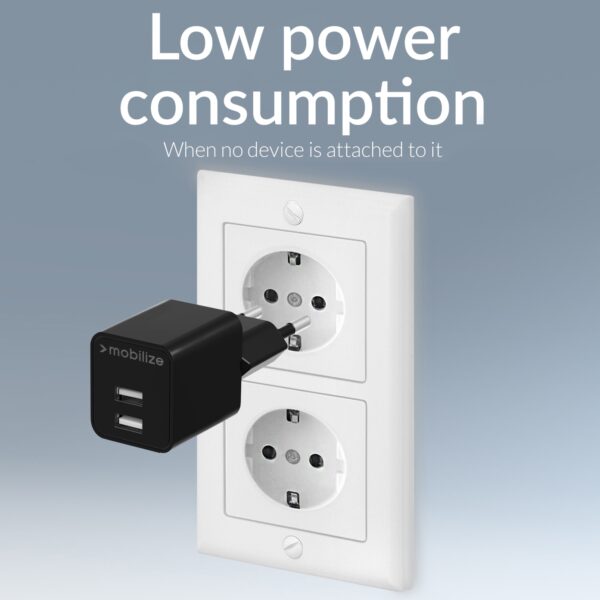 Mobilize Wall Charger 2X Usb 24W Black - Afbeelding 8