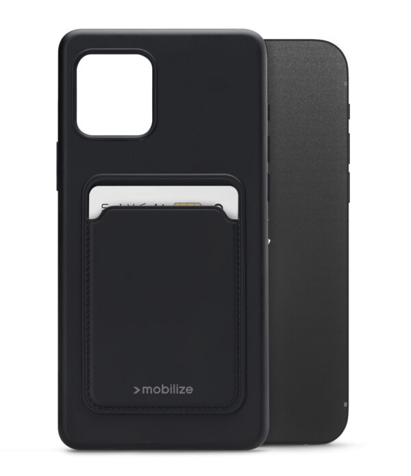 Mobilize Rubber Gelly Card Case Apple Iphone 12/12 Pro Matt Black